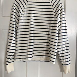 Madewell striped crop sweater NWT